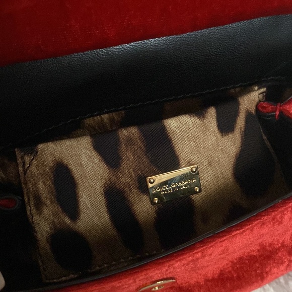 Authentic Dolce & Gabbana Velvet Micro Sicily Bag and Shoes - Picture 14 of 16